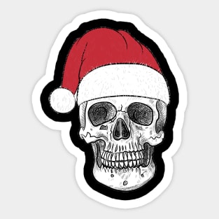 Santa Skull Sticker